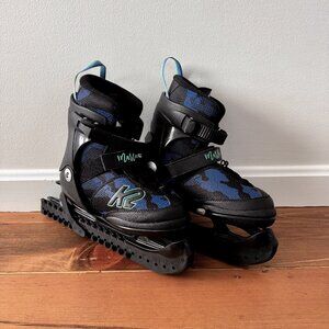 K2 Marlee Ice Youth Ice Skates | Adjustable Size 4–8 | Includes Blade Protectors